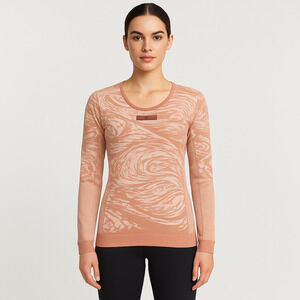 Adidas by Stella McCartney Parley Pink/White Long-Sleeved Yoga Top - Size Medium